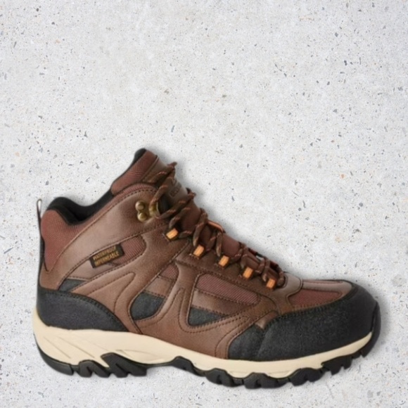 Ozark Trail Tofino Boots Waterproof High Top Faux Leather Upper Lace Brown M 10 - Picture 2 of 9